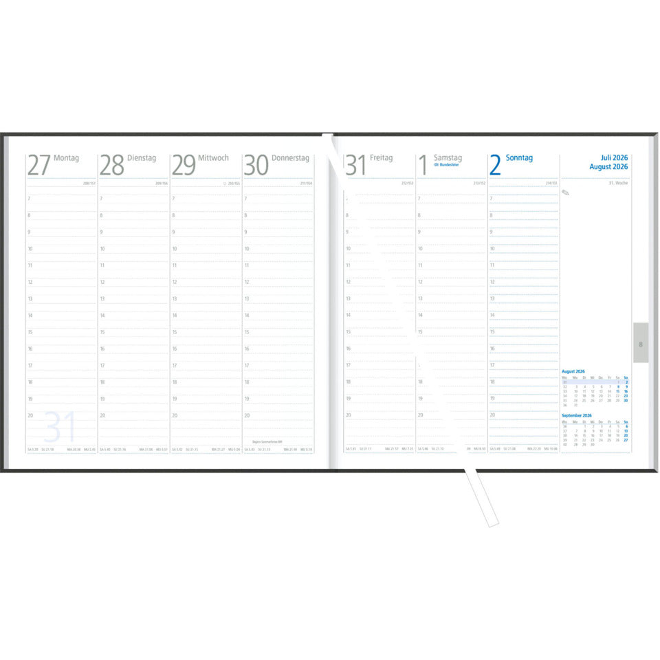 Wochenbuch-Kalender 2027, 20 x 21 cm, 1W/2S ZETTLER 162500 ZETTLER 162500/660118 20X21Karton