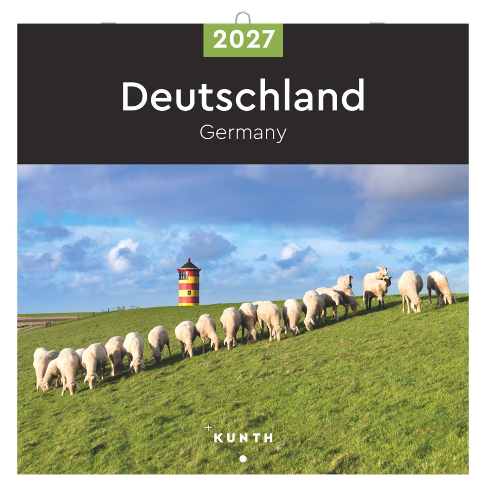 Bildkalender Deutschland 2027, 30 x 30 cm, 1M/1S KUNTH 761550 KUNTH 761550 30x30cm