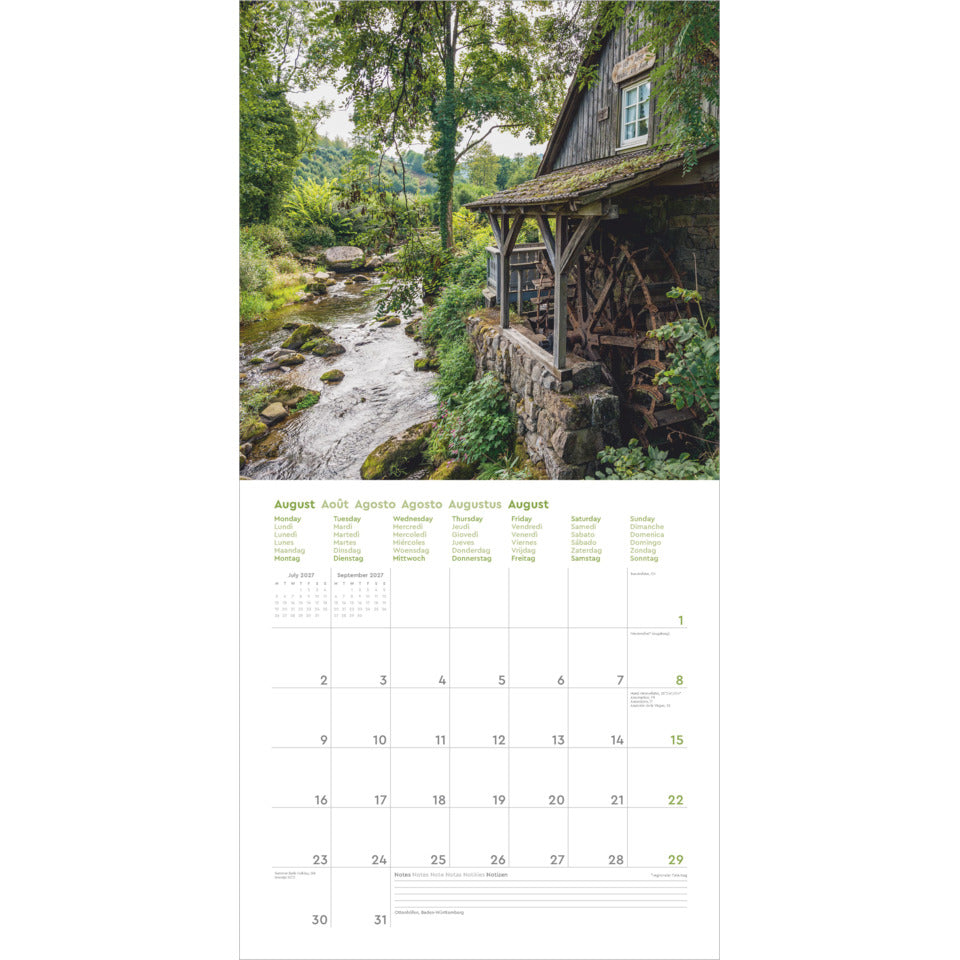 Bildkalender Deutschland 2027, 30 x 30 cm, 1M/1S KUNTH 761550 KUNTH 761550 30x30cm