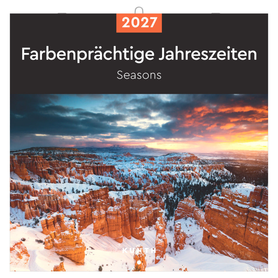 Bildkalender Jahreszeiten 2027, 30 x 30 cm, 1M/1S KUNTH 761555 KUNTH 761555 30x30cm
