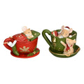 Maus in Tasse, 9,5 x 7,5 x 8 cm, Polyresin, braun/rot, sortiert POSIWIO 692536000787 POSIWIO 692536000787  9,5x7,5xH8cm