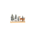 Winterlandschaft, 28 x 5 x 17,5 cm, Eisen, grün/braun POSIWIO 690392000740
