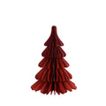 Weihnachtsfigur Baum, 20,5 x 20,5 x 30 cm, Wabe, rubin rot POSIWIO 692406030457