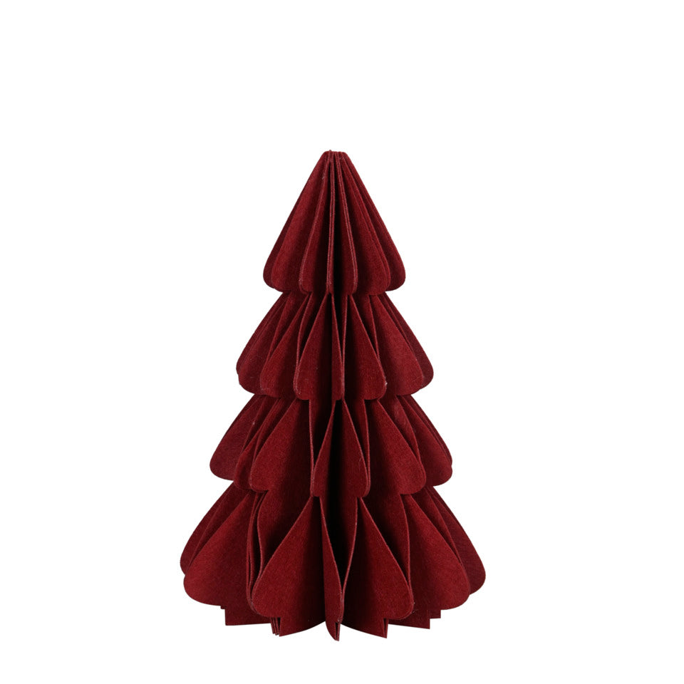 Weihnachtsfigur Baum, 20 x 20 x 30 cm, Wabe, bordeaux POSIWIO 690230030412 POSIWIO 690230030412 20x20xH30cm