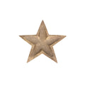 Weihnachtsteller Stern, 20 x 19 x 2 cm, braun/gold POSIWIO 691937020713