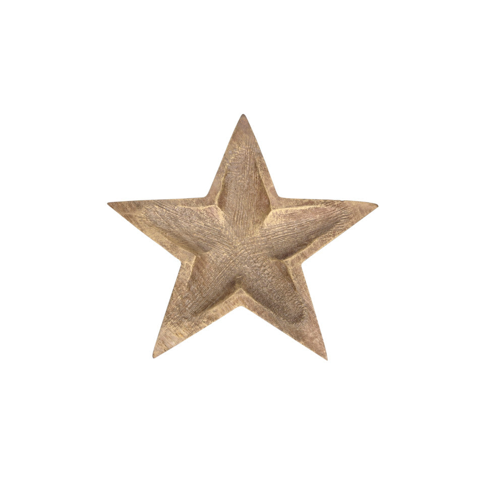 Weihnachtsteller Stern, 20 x 19 x 2 cm, braun/gold POSIWIO 691937020713