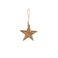 Weihnachtsbehang Stern, 12 x 2 x 12 cm, braun/gold POSIWIO 691936012713