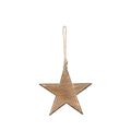 Weihnachtsbehang Stern, 18 x 2 x 17 cm, braun/gold POSIWIO 691936017713