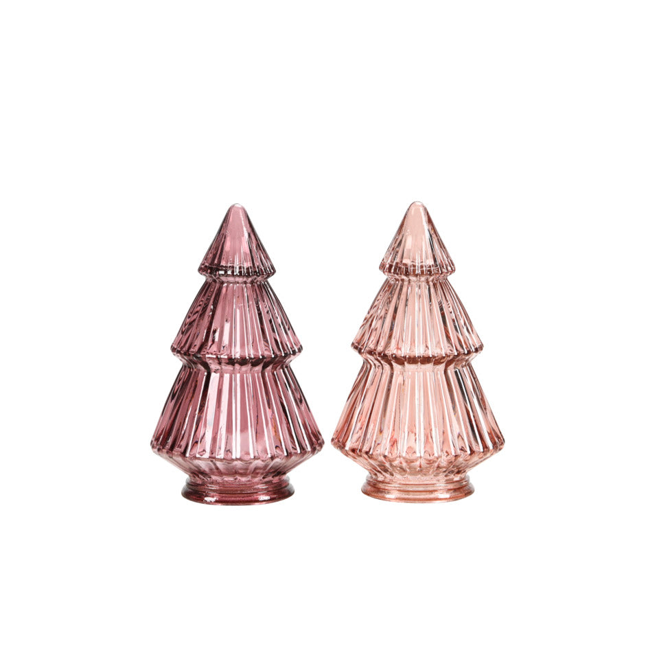 Weihnachtsfigur Baum,Ø 7,5 x 13 cm, Glas, sortiert POSIWIO 690137013358