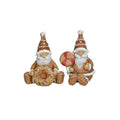 Weihnachtsfigur Weihnachtsmann sitzend, Polyresin, braun/weiß, sortiert POSIWIO 690946000711 POSIWIO 690946000711 7x6,5xH11,5cm
