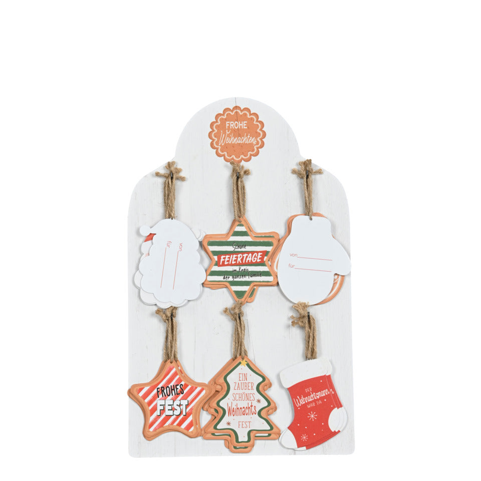 Weihnachtsbehang Schild, 7 x 0,1 x 9 cm, Eisen, sortiert POSIWIO 692497000998 POSIWIO 692497000998 7x0,1xH9cm