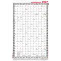 Jahresübersicht 2027, A1 Hoch, 60 cm x 98 cm GÜSS 5AV GÜSS 5AV Jahresübersicht 12M 1S
