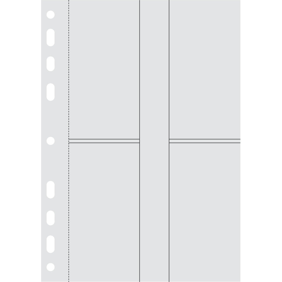 Ersatzeinlage Visitenkarten-Sammeltaschen für Timing 1, A5, 6 Stück á 8 Fächer RIDO 7065702 RIDO 7065702 für Timing 1 Pg6S
