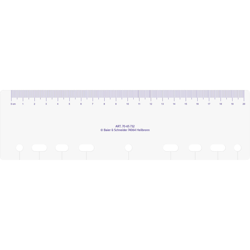 Ersatzeinlage Plastiklineal für Timing 1, A5 RIDO 7065732 RIDO 7065732 für Timing 1