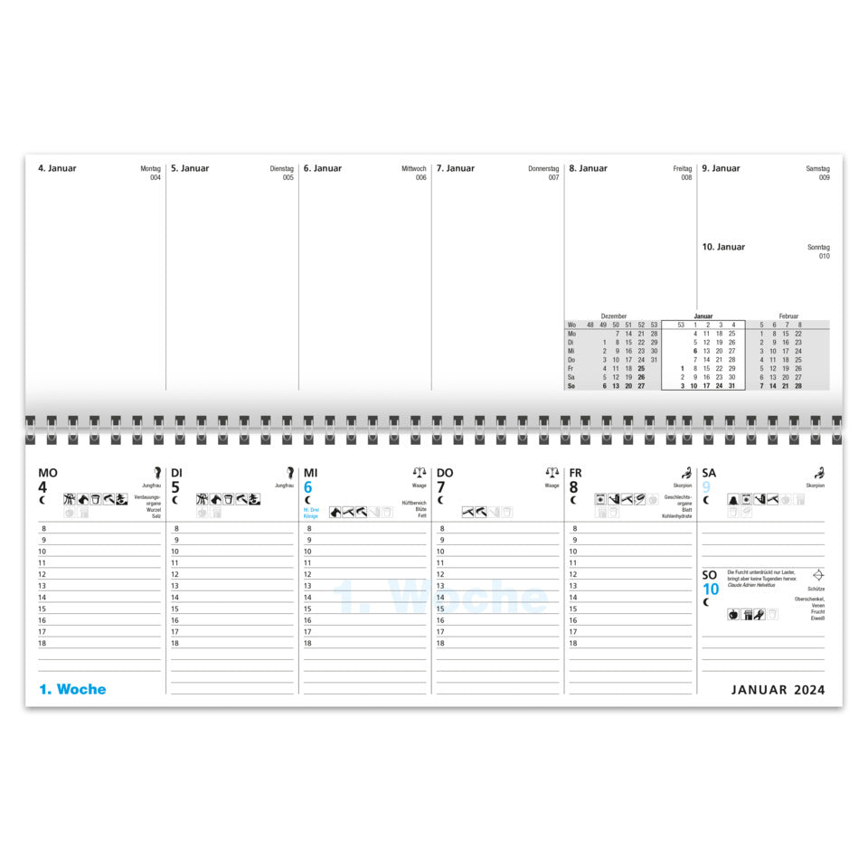 Tischkalender Das Mondjahr, 32 x 10,7 cm MOSAIK 39536 MOSAIK 39536 Das Mondjahr