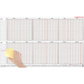 Urlaubsübersicht für 30 Mitarbeiter mit Beschichtung, 98,5 x 60 cm GÜSS 12-40mb GÜSS 12-40mb mit Beschichtung