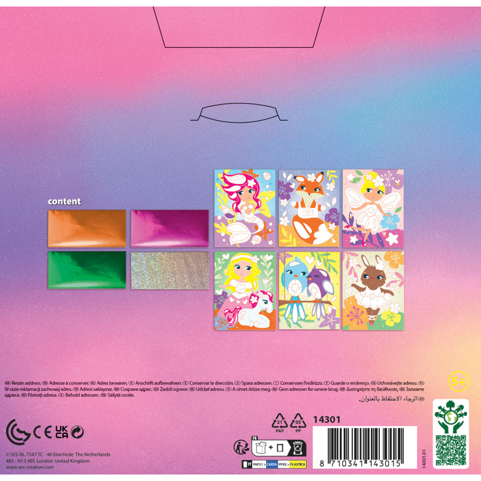 Bastelset Foil art - Fairyland friends SES 14301