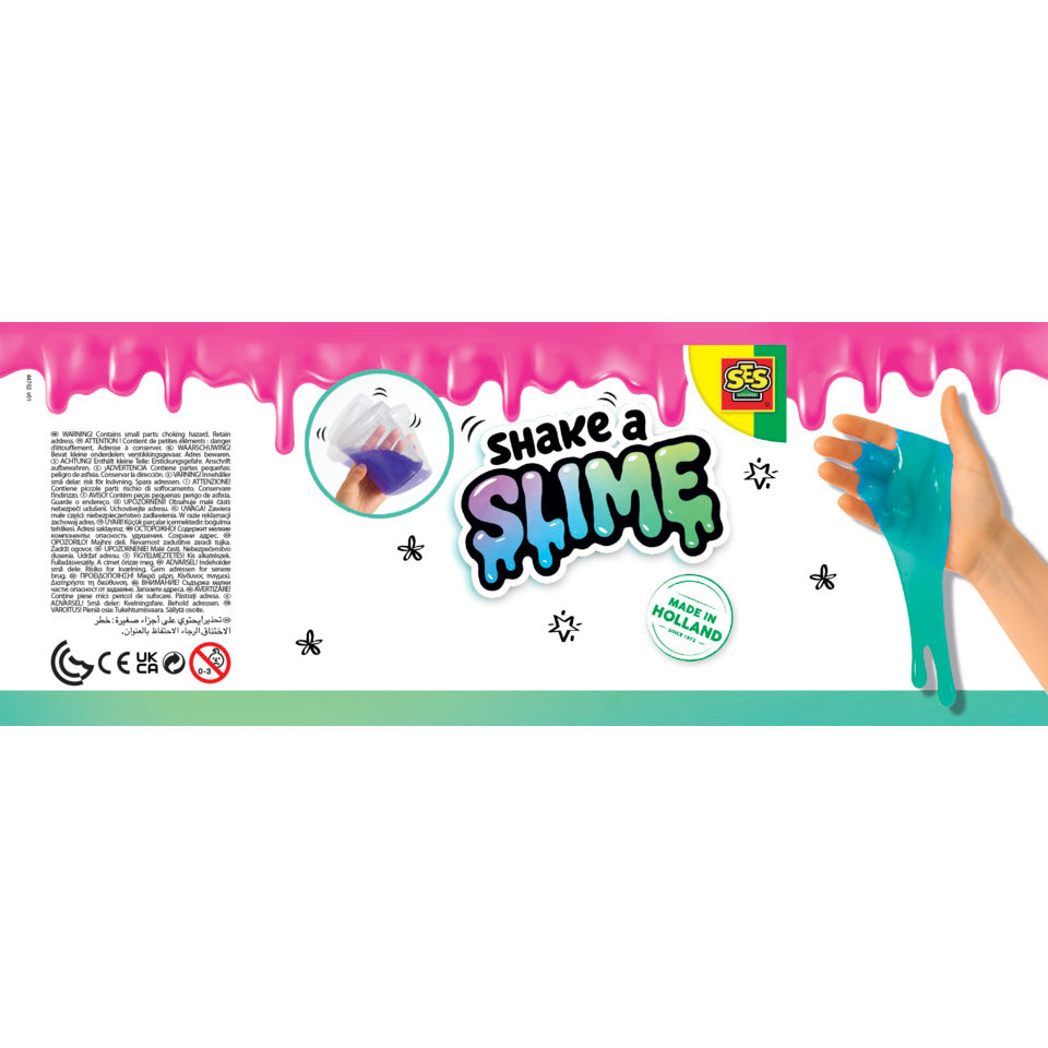 Bastelset Shake-a-Slime - Party Animals 200 g SES 15057
