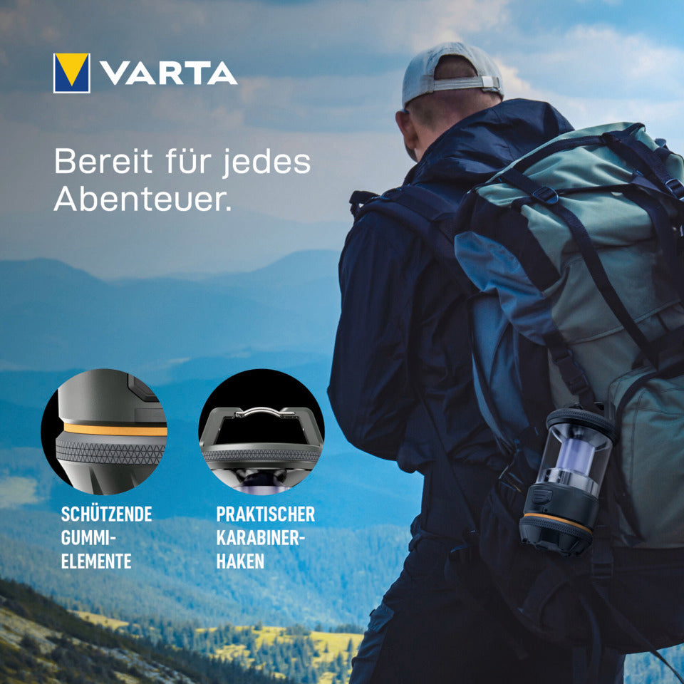 Camping Laterne LED mit Akku, L20R VARTA 17550101111 VARTA 17550101111 L20R