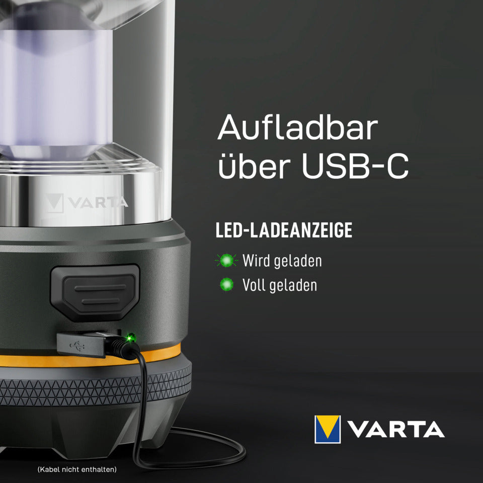 Camping Laterne LED mit Akku, L20R VARTA 17550101111 VARTA 17550101111 L20R