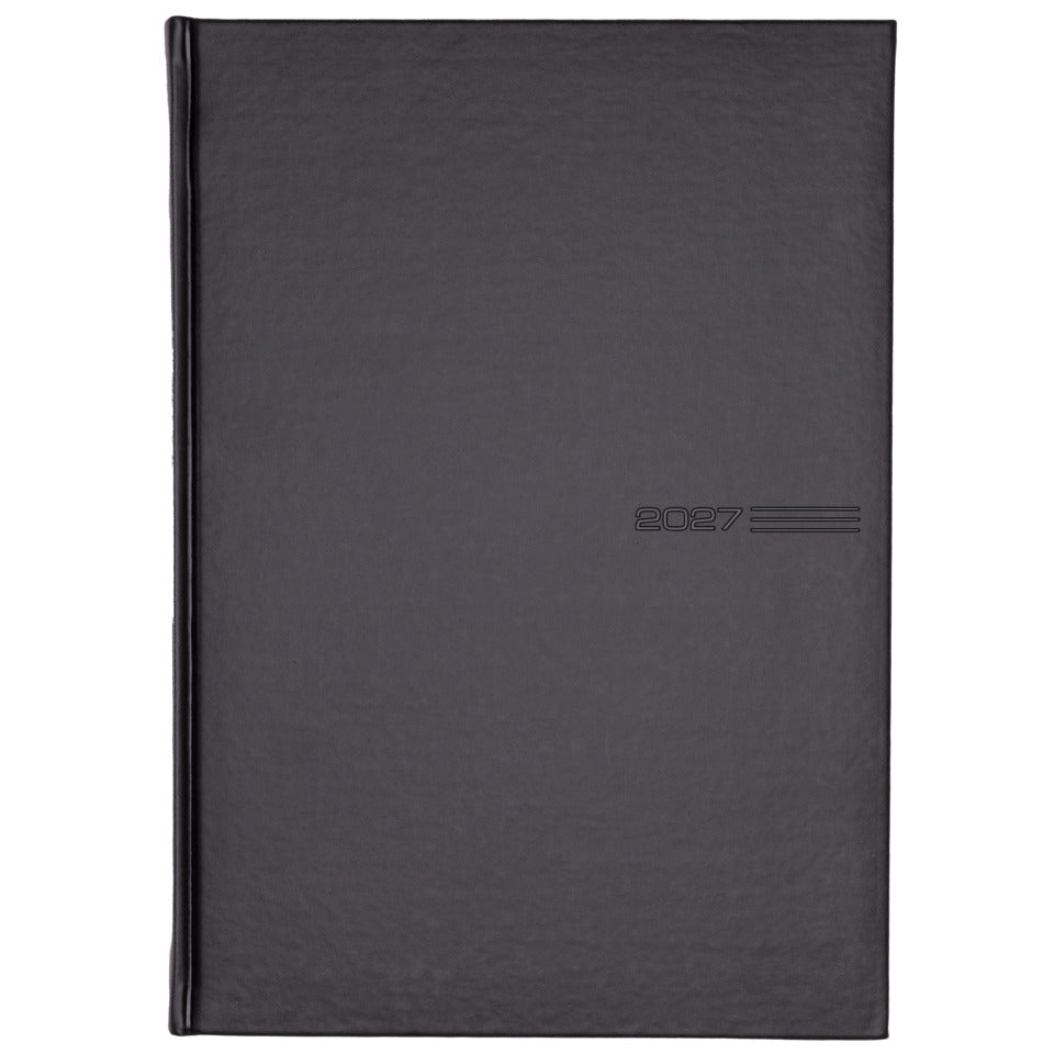 Buchkalender Manager-Timer, 21 x 26 cm, 1W/2S, schwarz GÜSS 59700 1W/2S 21x26cm