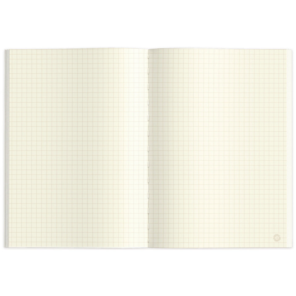 Notizbuch Heupapier - HAYFlower, A5, 75g/m², 60 Blatt, Eco Softcover, kariert RNK 46843 RNK 46843 HAYFlower,kariert, A5, 60 Bl