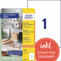 Universaletiketten, 210 x 297 mm, 100 Stück, naturweiß AVERY ZWECKFORM LR3478-10 AVERY ZWECKFORM LR3478-10 10 Blatt