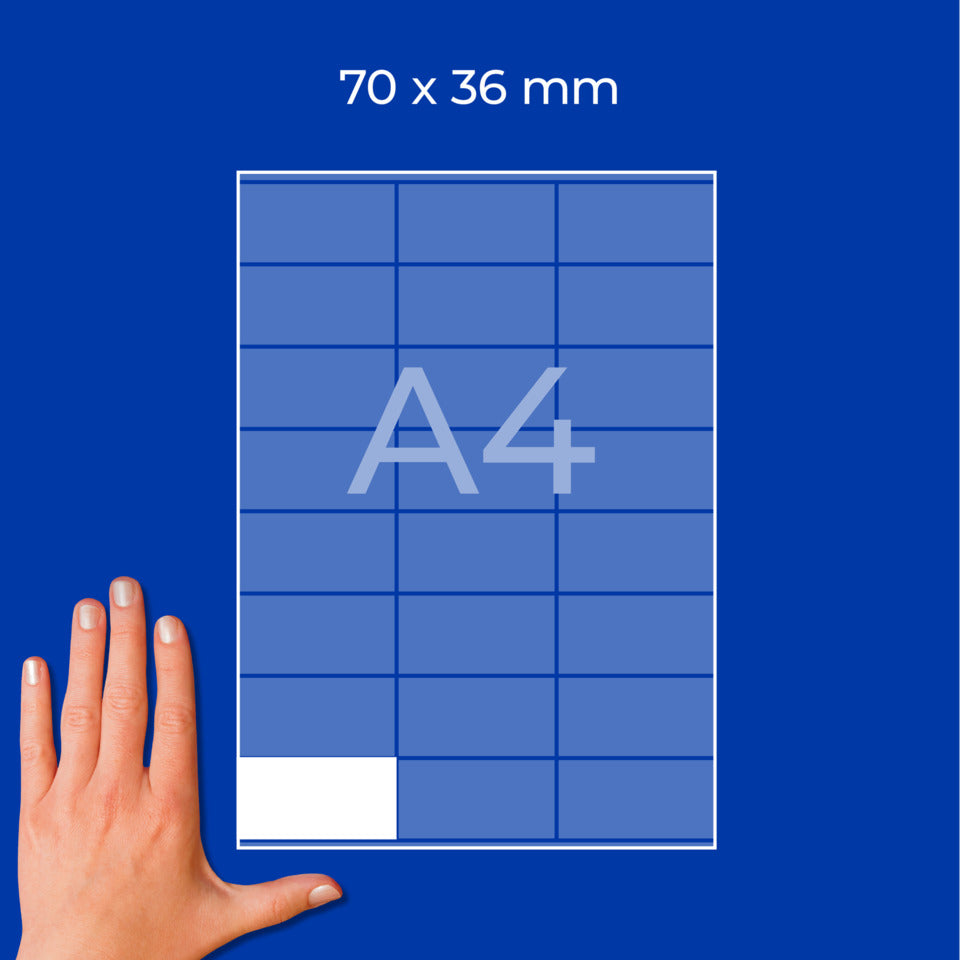Universaletiketten, 70 x 36 mm, 240 Stück, naturweiß AVERY ZWECKFORM LR3475-10 AVERY ZWECKFORM LR3475-10 10 Blatt
