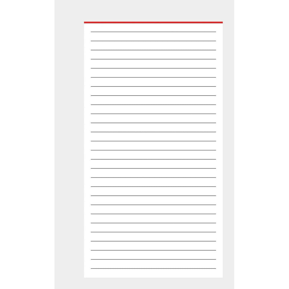 Ersatzeinlage Pocket A7, liniert, 6-fach gelocht, 50 Blatt BSB 02-0073 BSB 02-0073  50 Blatt