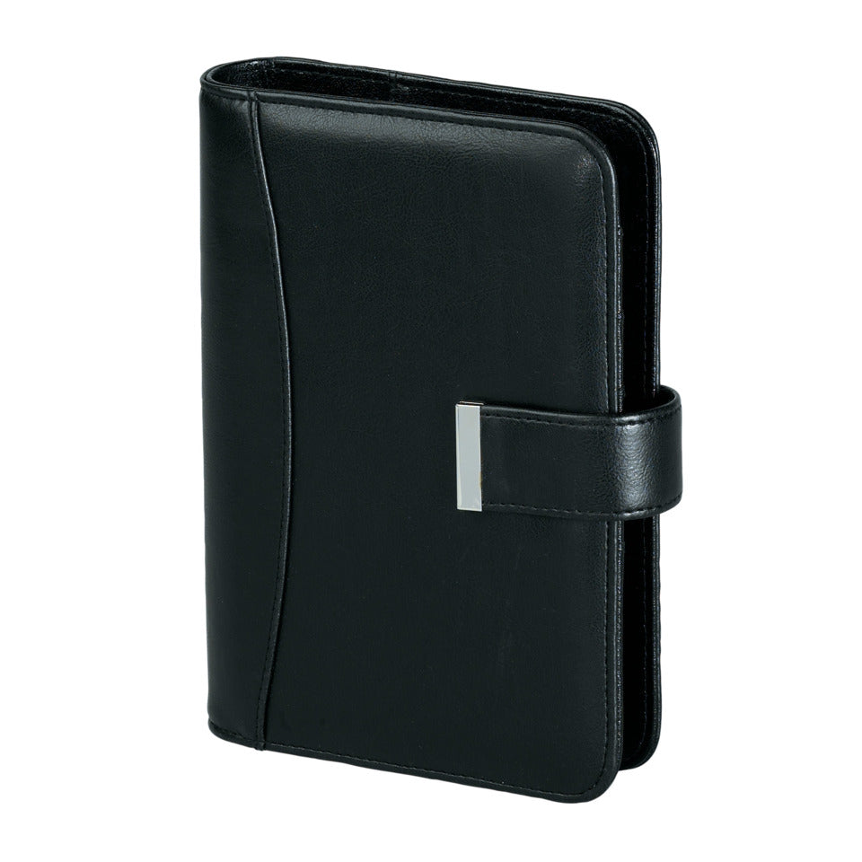 Terminplaner Kompakt, A6, 1W/2S, Kunststoff, schwarz BSB 02-0416 BSB 02-0416 mit Lasche