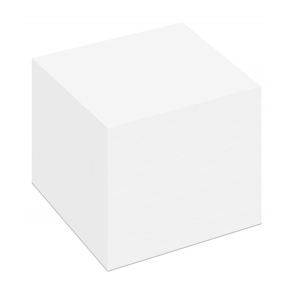 Würfelblock 800BL geleimt weiß  90x90 H85 mm DONAU 8315000-09 DONAU 8315000-09 90x90 H85 mm