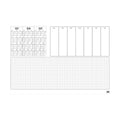 Abreiß-Schreibunterlage, 60 x 40 cm, 50 Blatt, 3-Jahresübersicht, Wocheneinteilung, fußverleimt GÜSS 12-12 GÜSS 12-12 m.Kalender