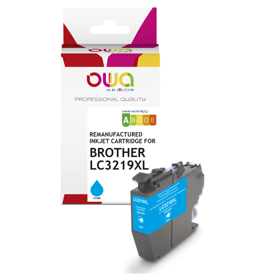 Lasertoner ersetzt Brother LC3219X, ca. 1.600 Seiten, cyan OWA K20781OW OWA K20781OW ersetzt Brother LC3219X