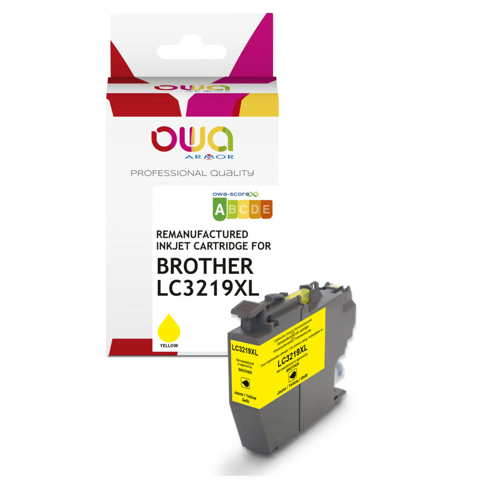 Lasertoner ersetzt Brother LC3219X, ca. 1.600 Seiten, yellow OWA K20783OW OWA K20783OW ersetzt Brother LC3219X
