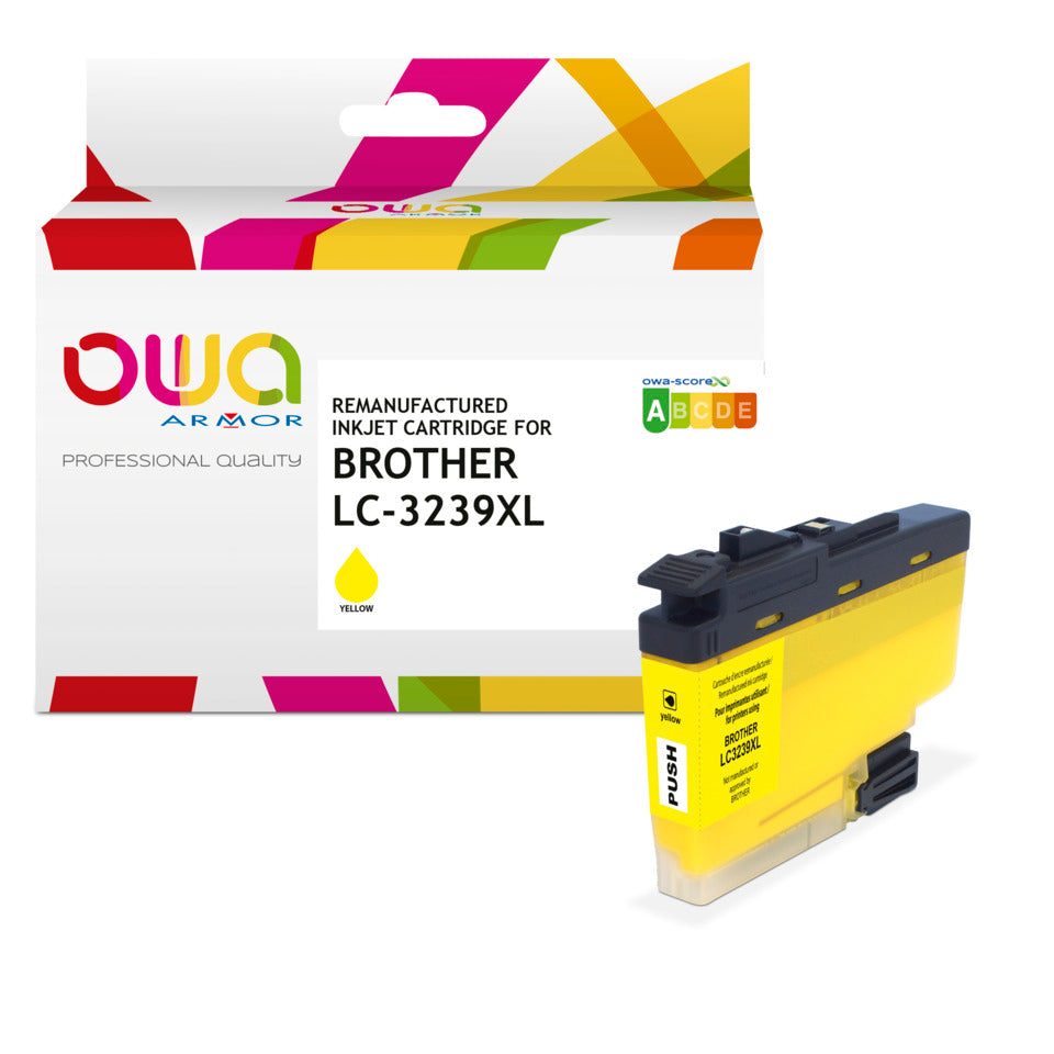 Lasertoner ersetzt Brother LC3239X, ca. 3.968 Seiten, yellow OWA K20840OW OWA K20840OW ersetzt Brother LC3239X