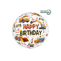 Folienballon Baustelle Happy Birthday, Ø 46 cm GRABO F26468P-P