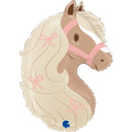 Folienballon Boho Ponykopf, Ø 81 cm GRABO FG72247-P