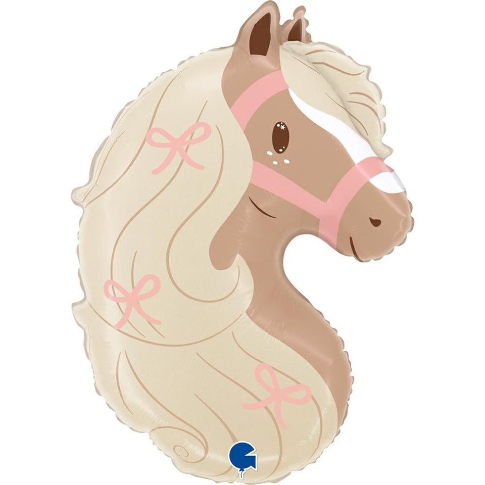 Folienballon Boho Ponykopf, Ø 81 cm GRABO FG72247-P
