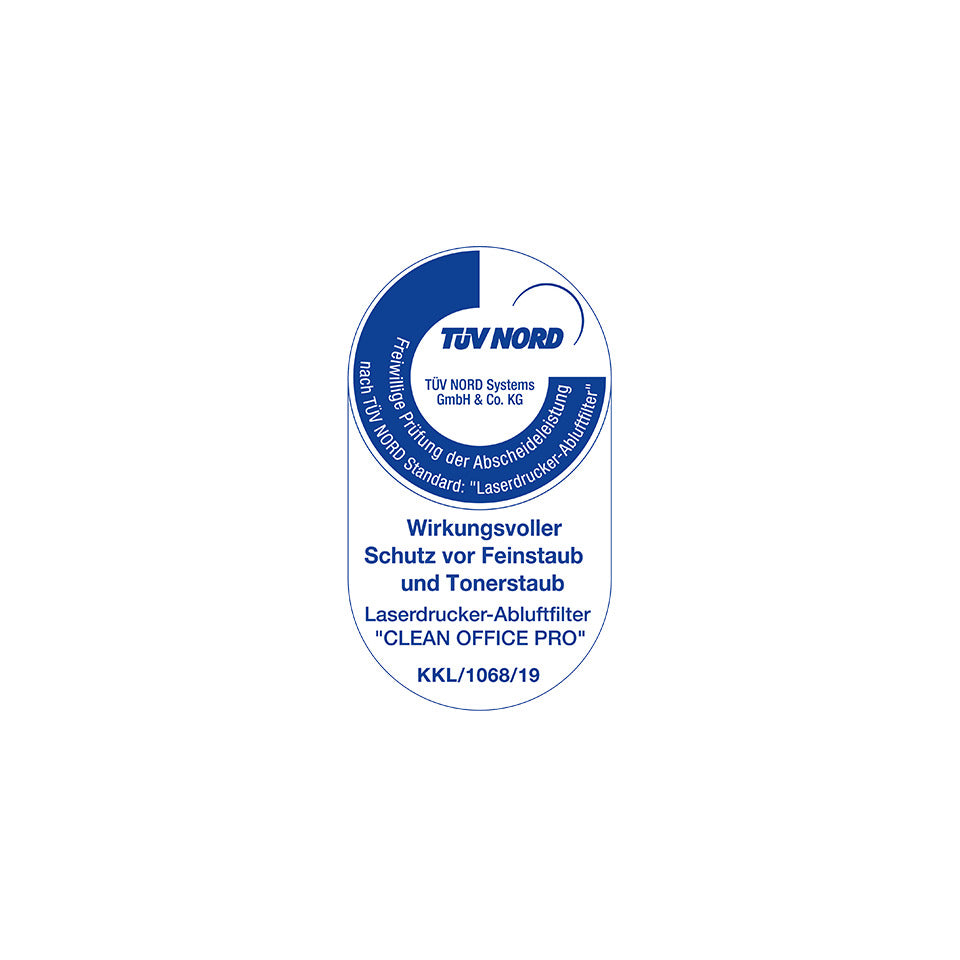Drucker-Feinstaubfilter Carbon, 15 x 12 x 5 cm CLEAN OFFICE 406759 CLEAN OFFICE 406759 150x120x50mm