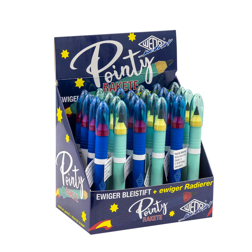 Bleistift Pointy Rakete mit Radierer, blau/türkis WEDO 255 421349 WEDO 255 421349 Thekendisplay