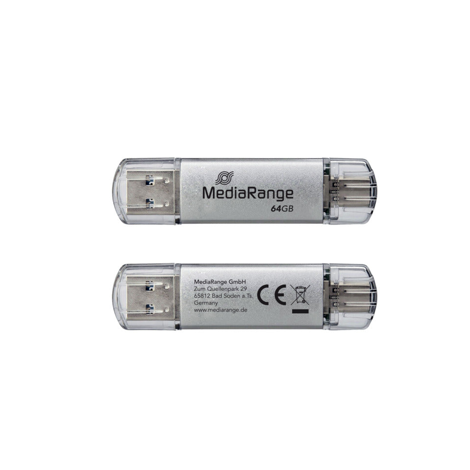 USB Stick 3.1+TypeC 2in1, 64 GB  /00124163 MEDIARANGE MR937