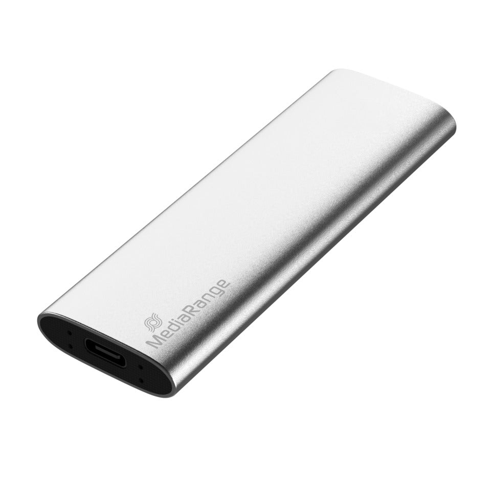 Festplatte extern, 480 GB, SSD, USB-C, silber MEDIARANGE MR1102