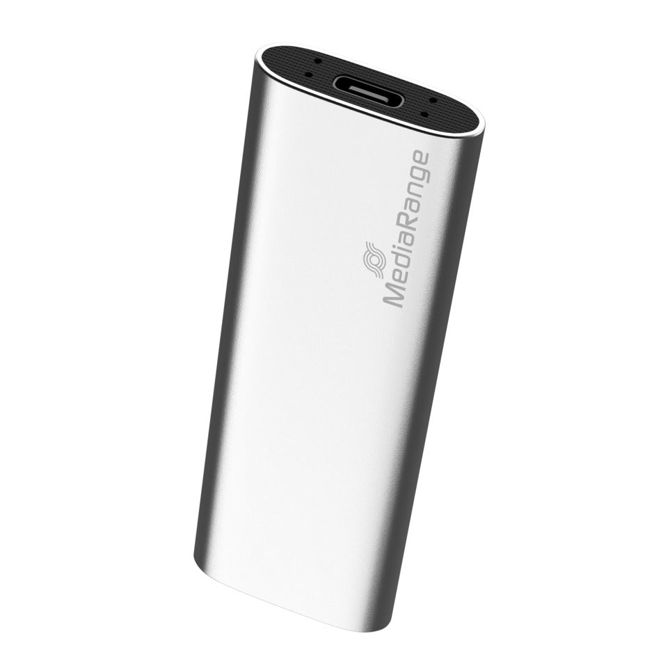 Festplatte extern, 480 GB, SSD, USB-C, silber MEDIARANGE MR1102