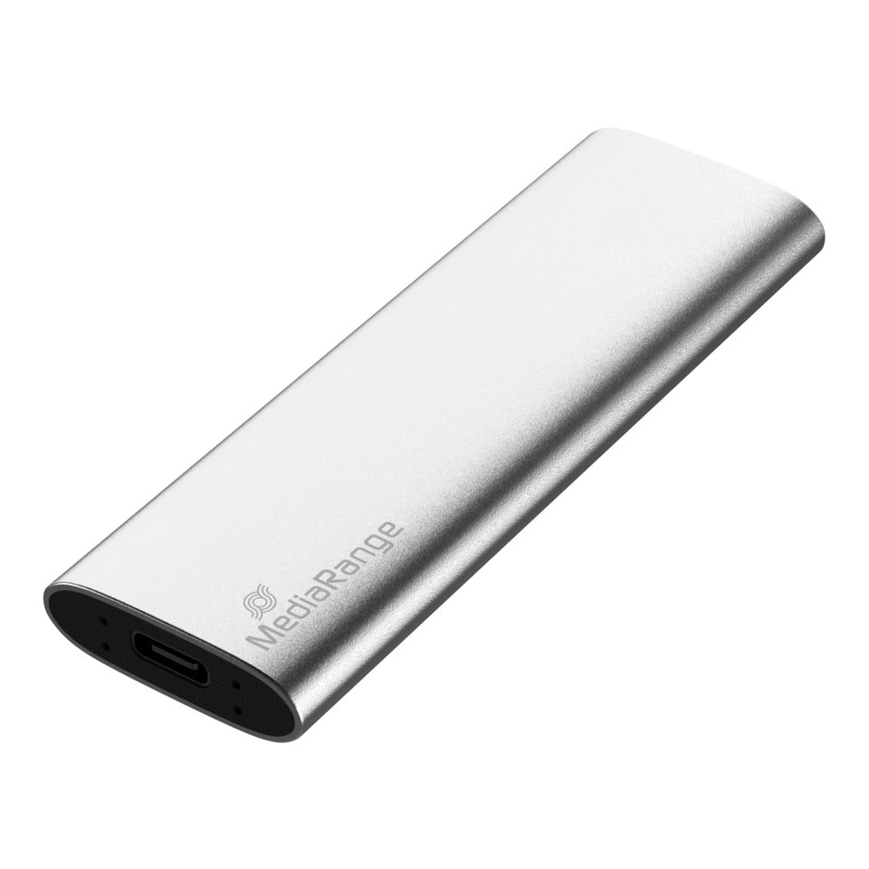 Festplatte extern, 240 GB, SSD, USB-C, silber MEDIARANGE MR1101