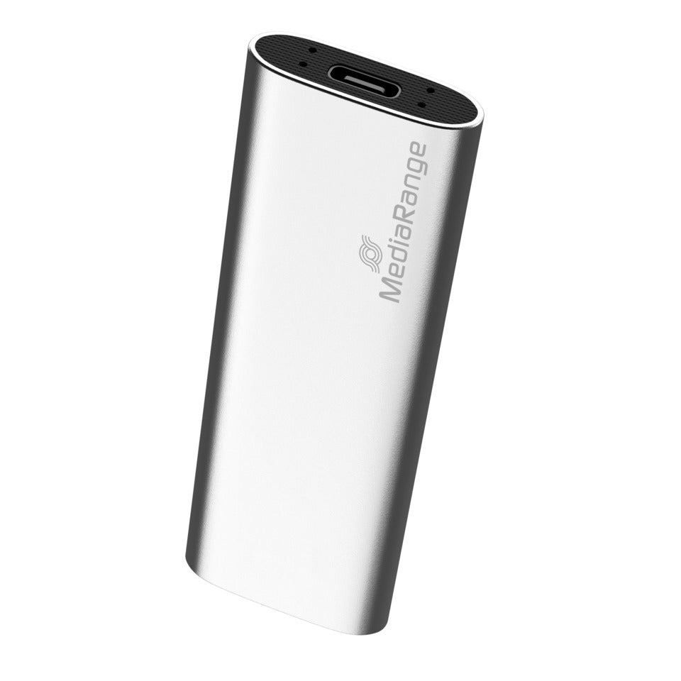 Festplatte extern, 240 GB, SSD, USB-C, silber MEDIARANGE MR1101