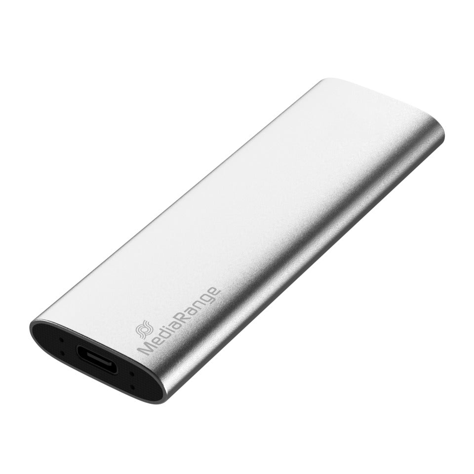 Festplatte extern, 120 GB, SSD, USB-C, silber MEDIARANGE MR1100