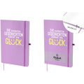 Notizbuch Happy Greetings - Die schönsten Geschichten, A5, 96 Blatt, liniert, violett  ~ FÜR DICH 197274 FÜR DICH 197274 A5 liniert