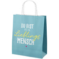 Geschenktragtasche Happy Greetings - Lieblingsmensch, 24 x 20 x 8 cm, petrol FÜR DICH 991271 FÜR DICH 991271 24x20x8cm
