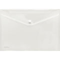 Sichttasche, für DIN A4 quer, Druckknopf, farblos, (H x B) 235 x 335 mm, 10 Stück FOLDERSYS 40111-00
