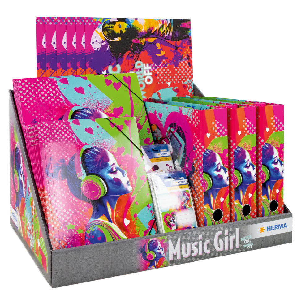 Thekendisplay Music Girl, 76 Stück, sortiert HERMA 20163 HERMA 20163  76 ST.